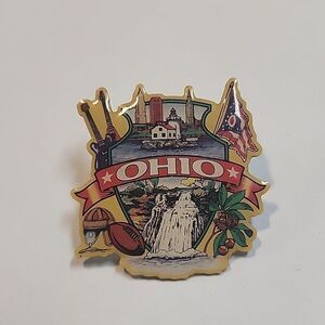 Ohio Collectible State Brooch Lapel Hat Pin